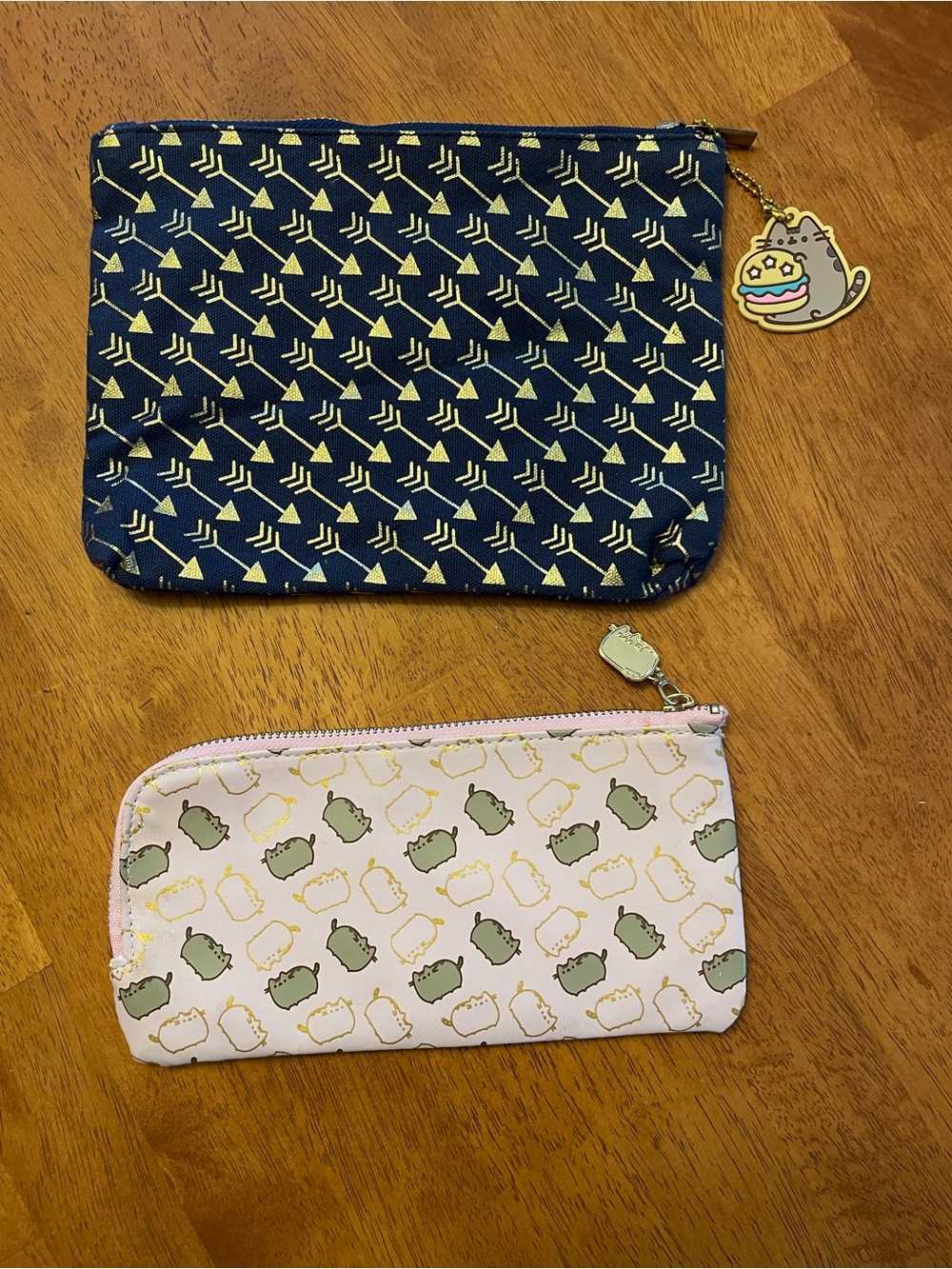Pusheen Zippered Pouch Cosmetic Bag Set NWOT
